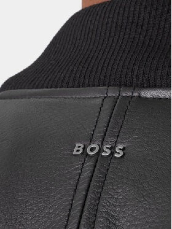 BOSS Kurtka skórzana Jakri 50552151 Czarny Regular Fit