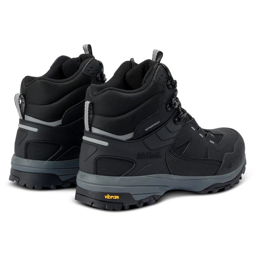 Buty męskie trekkingowe wysokie z membraną Regen Vibram