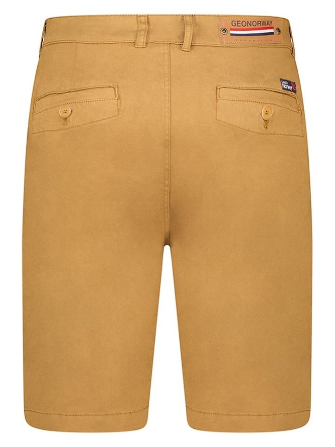 Geographical Norway Bermudy w kolorze jasnobrązowym rozmiar: S