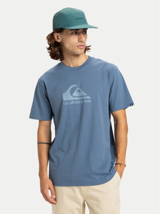 Quiksilver T-Shirt Ev Comp Logo EQYZT08182 Niebieski Regular Fit