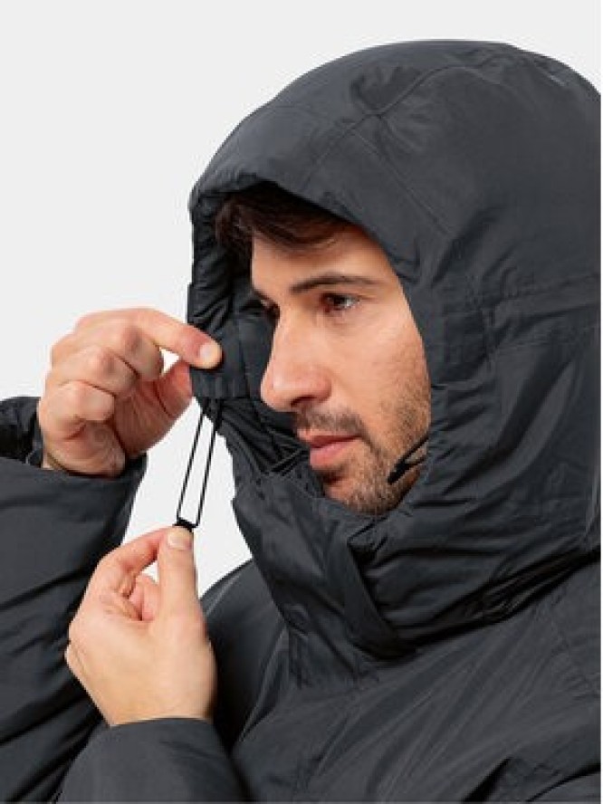Jack Wolfskin Kurtka zimowa Textor Utility Jkt 1116101 Czarny Regular Fit