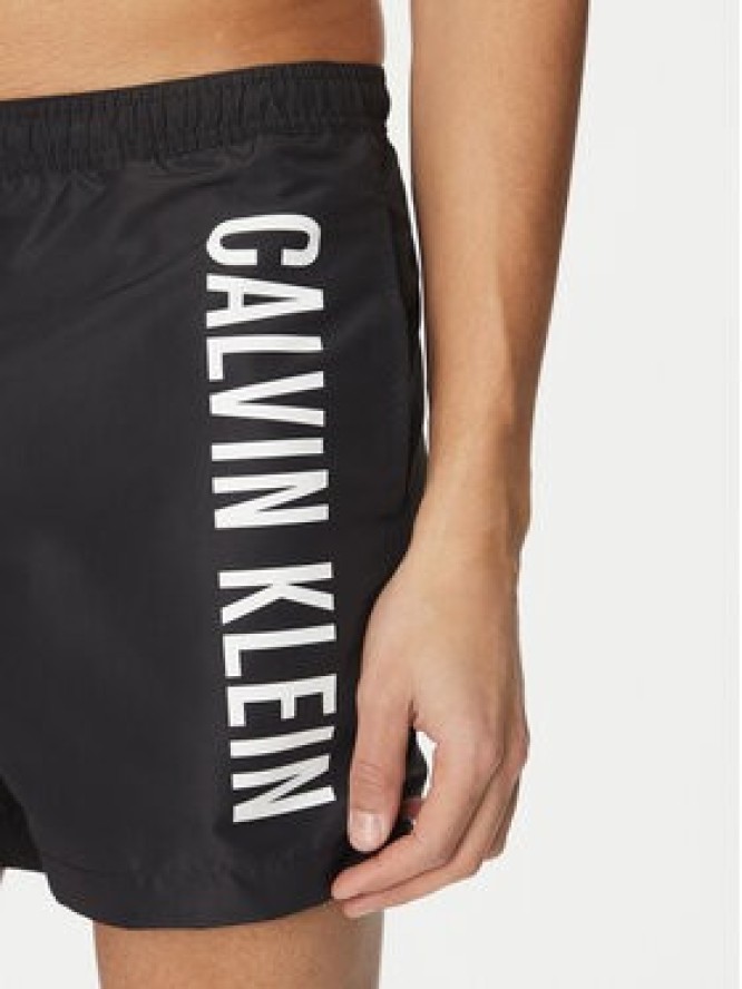 Calvin Klein Swimwear Szorty kąpielowe KM0KM01092 Czarny Regular Fit