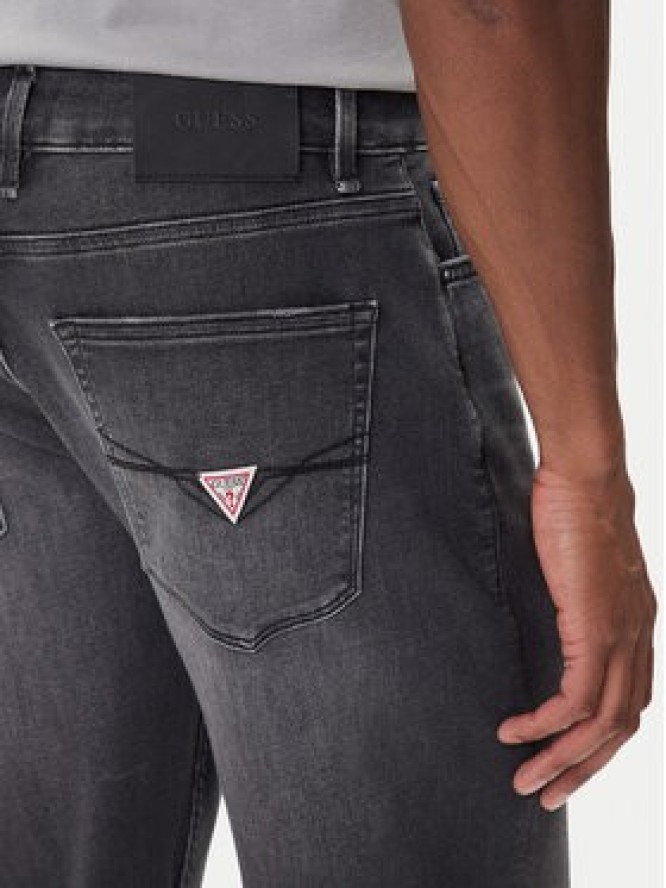 Guess Jeansy M5BAN2 D0621 Granatowy Slim Fit