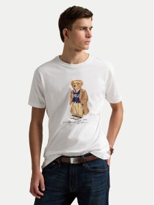 Polo Ralph Lauren T-Shirt 710974584001 Biały Custom Slim Fit