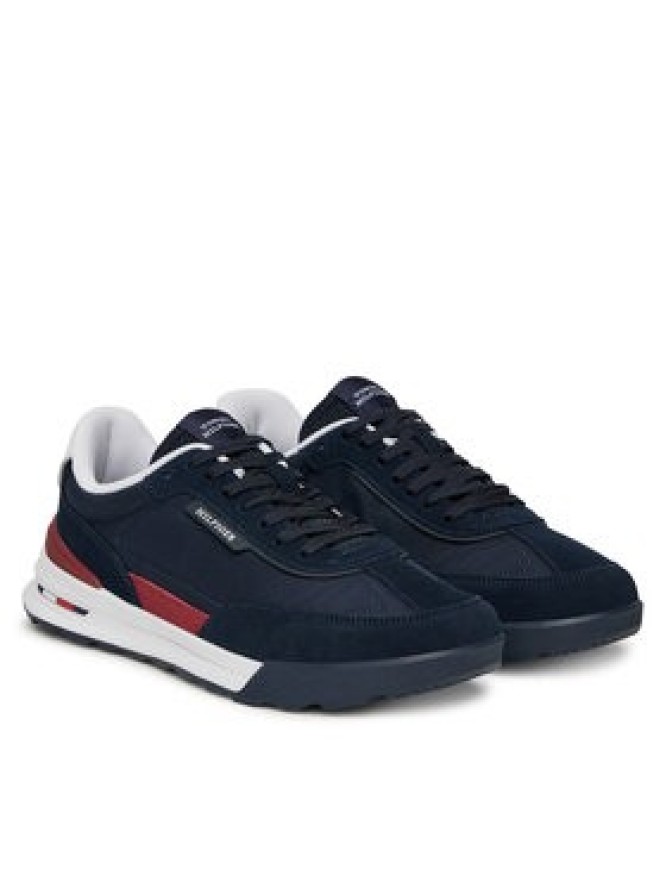 Tommy Hilfiger Sneakersy Retro Runner Nylon Mix FM0FM05523 Granatowy