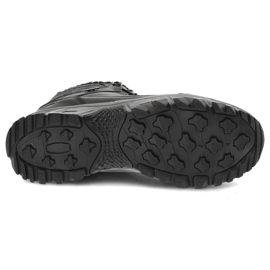 Czarne Trekkingi Cross Jeans Ocieplane Buty Męskie