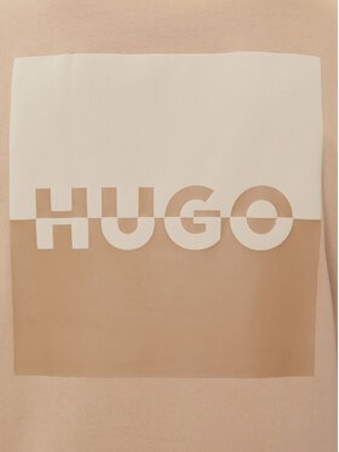 HUGO T-Shirt Dusplito 50542816 Beżowy Relaxed Fit