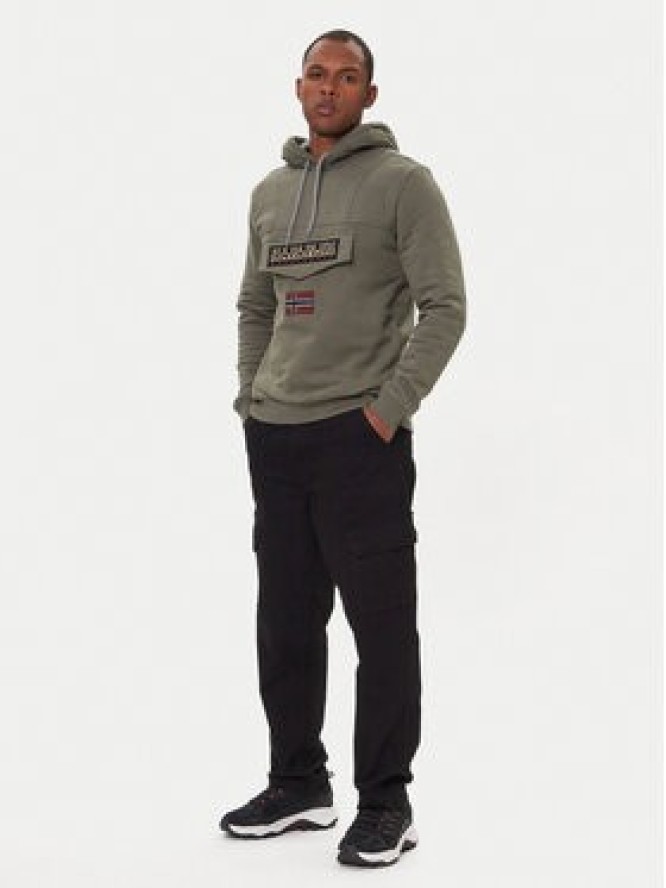 Napapijri Bluza Burgee Wint 4 NP0A892T Zielony Regular Fit