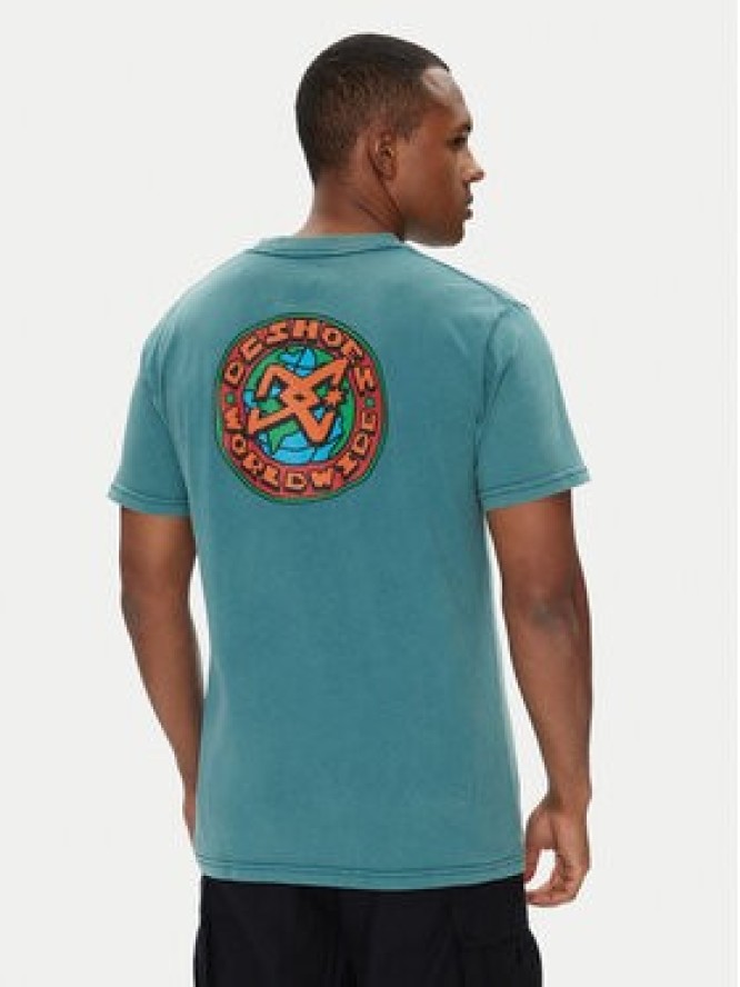 DC Shoes T-Shirt ADYZT05458 Zielony Regular Fit