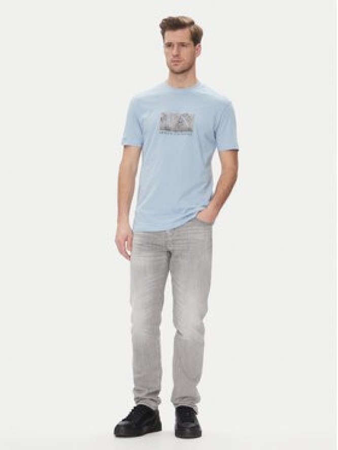 Armani Exchange T-Shirt XM000555 AF10358 U9360 Błękitny Regular Fit