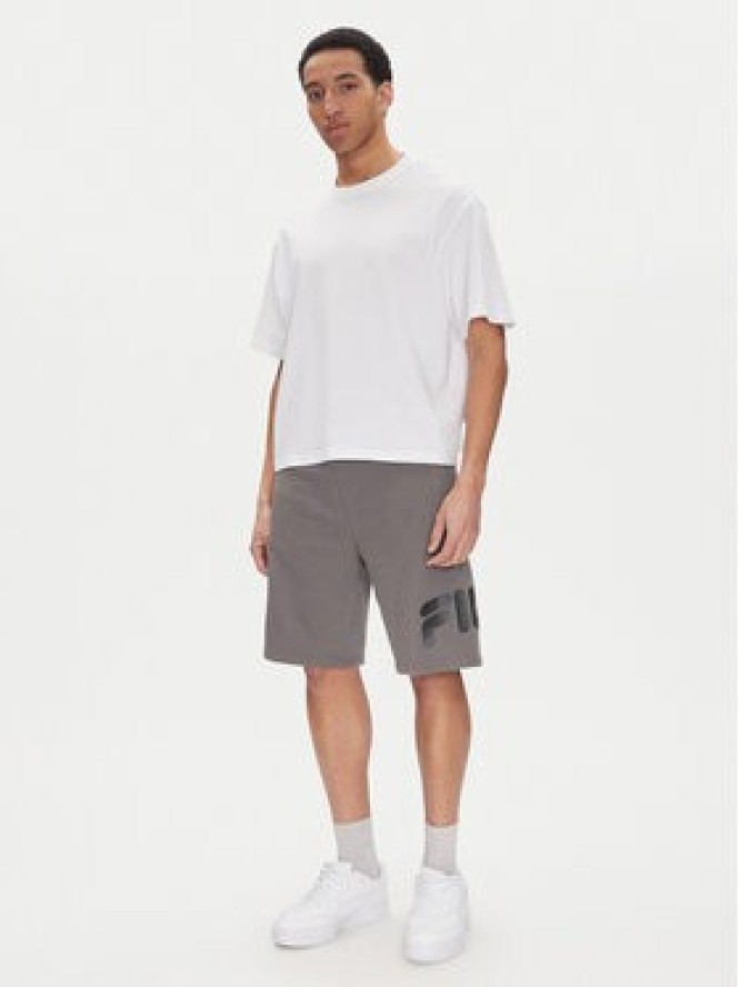 Fila Szorty sportowe Lezinnes FAM0870 Szary Regular Fit