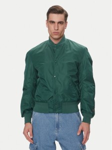 Schott NYC Kurtka bomber Sporting Zielony Oversize