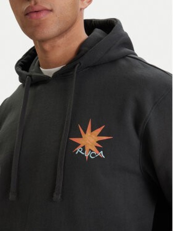 RVCA Bluza Pegasus EVYSF00137 Czarny Boxy Fit