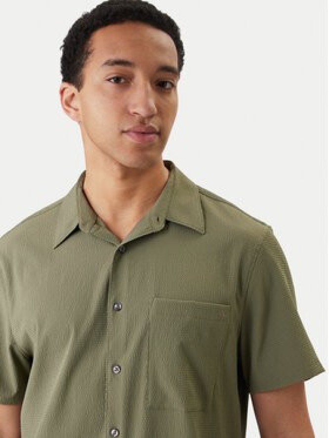 Calvin Klein Koszula LV04LF109G Zielony Classic Fit