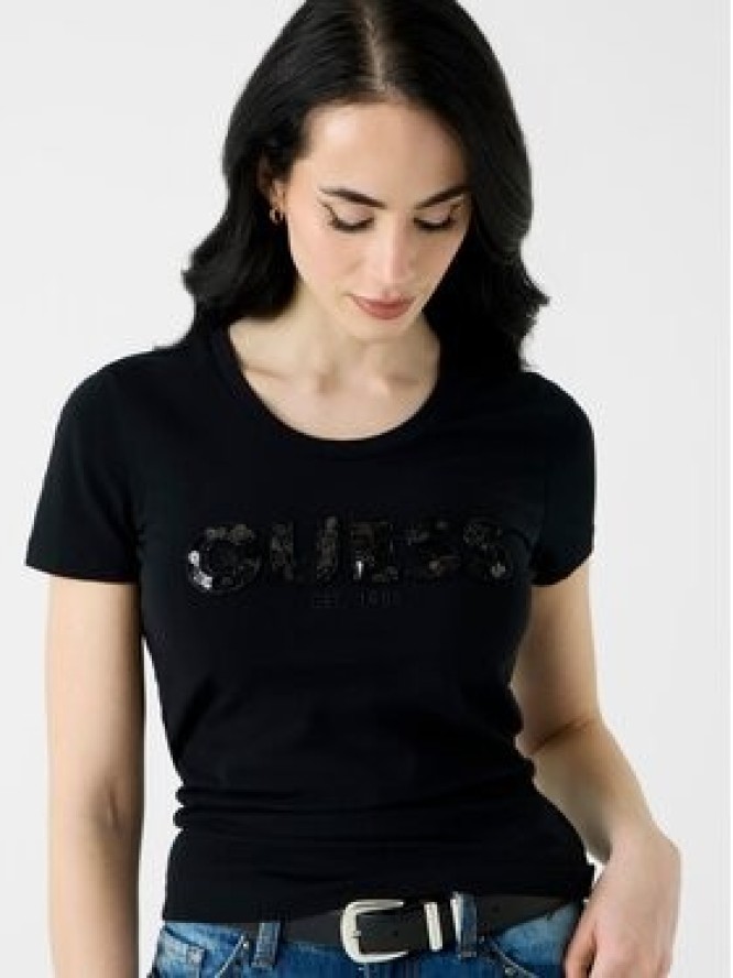 Guess T-Shirt 174863 Czarny Classic Fit