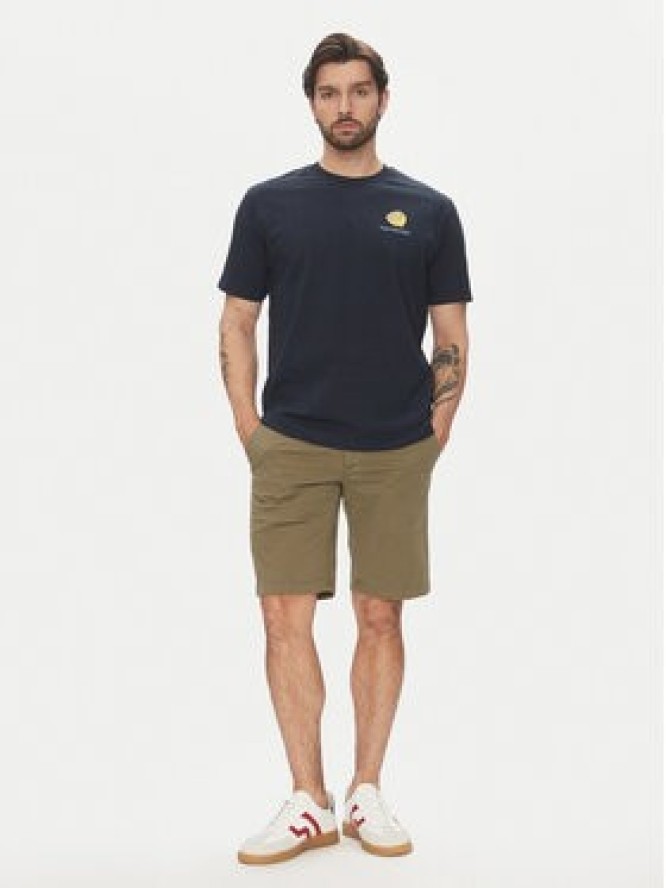 Marc O'Polo Szorty materiałowe M23 0384 15000 Zielony Regular Fit