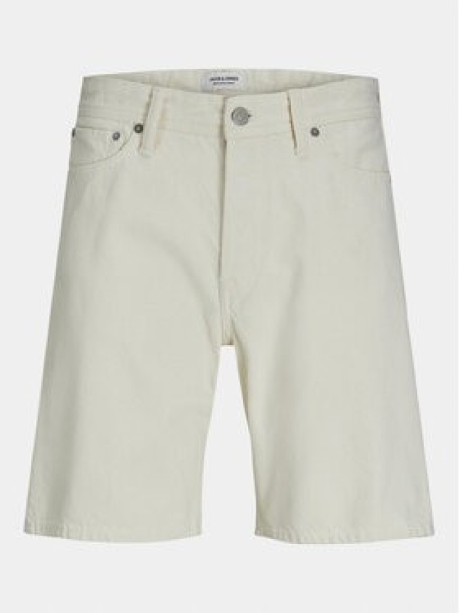Jack & Jones Szorty jeansowe Tony 12249043 Écru Loose Fit