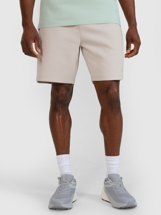 4F Spodenki dresowe męskie - beżowe 3XL