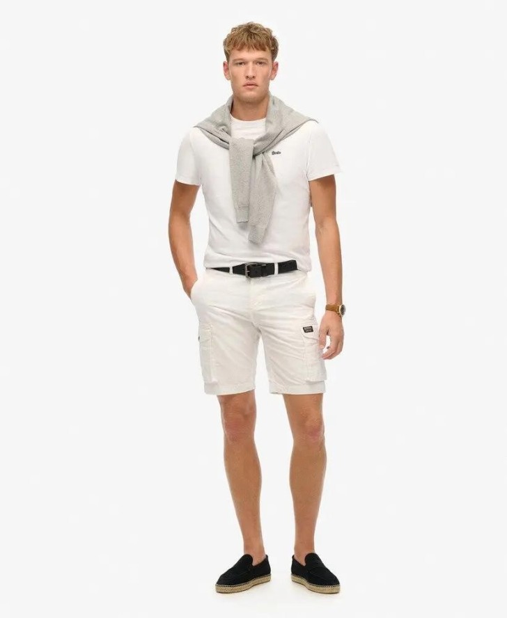 superdry Parachute Light Shorts z ripstopu bawełnianego – krój relaxed – OPTIC