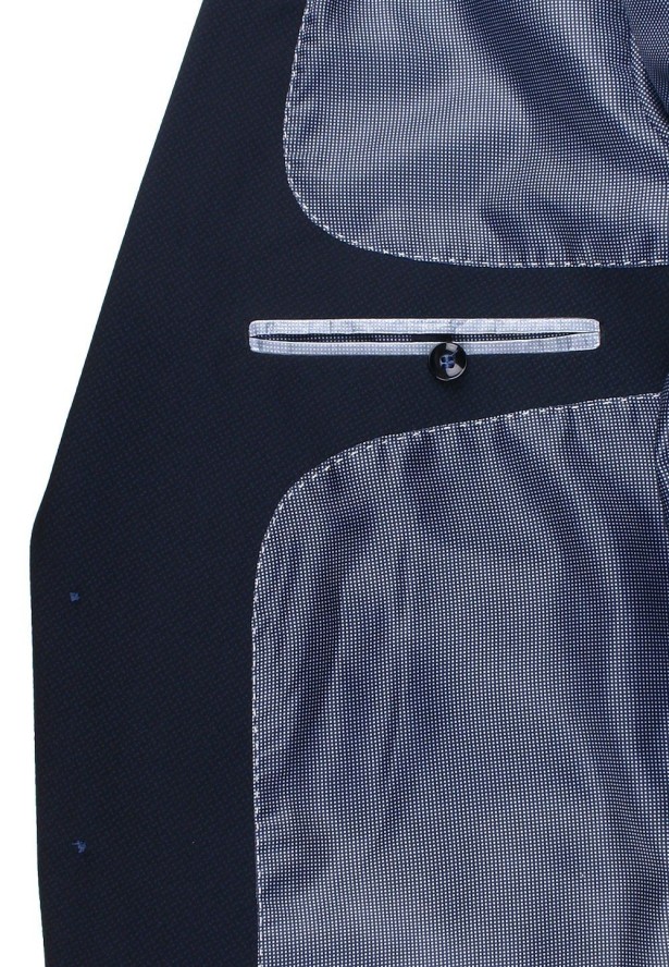 Granatowy Garnitur na Studniówkę lub Wesele - Taliowany - Casino