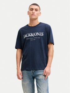 Jack & Jones T-Shirt Evin 12290173 Niebieski Regular Fit