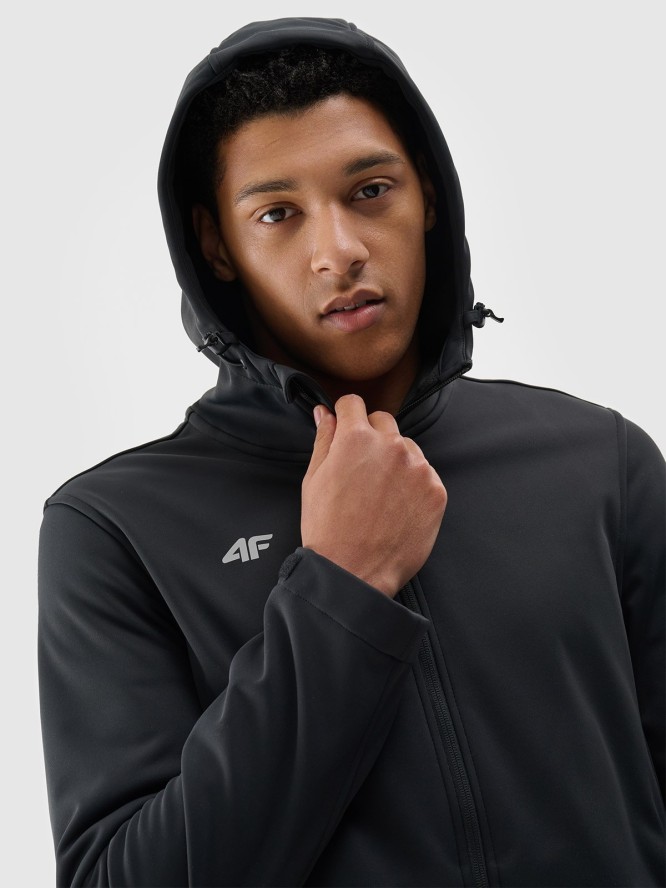 4F Kurtka softshell wiatroodporna membrana 5 000 męska - czarna XL