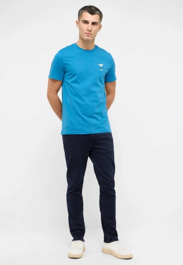 Męski T-Shirt Mustang Style Austin Sea of Belize 1016494 5444