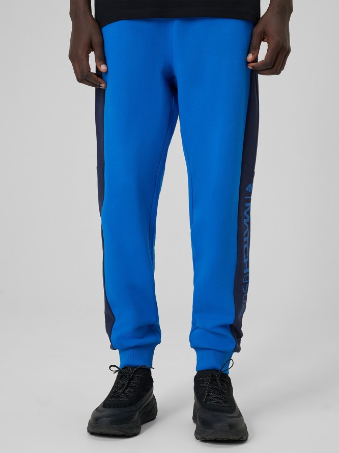 4F Spodnie dresowe joggery męskie - niebieskie 3XL