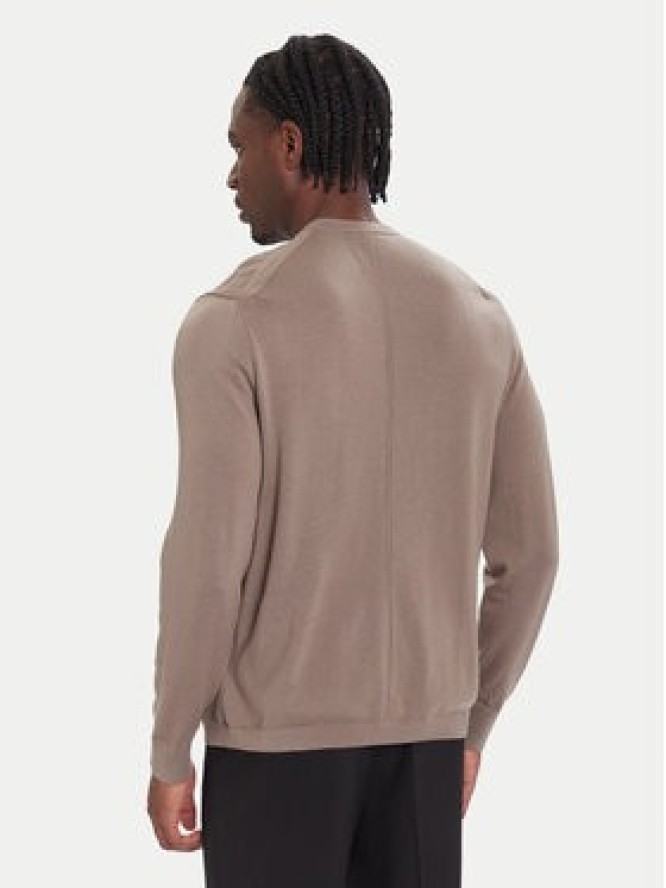 Calvin Klein Sweter LV04LB305G Beżowy Regular Fit