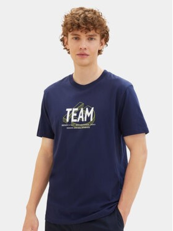 Tom Tailor Denim T-Shirt 1040838 Granatowy Regular Fit