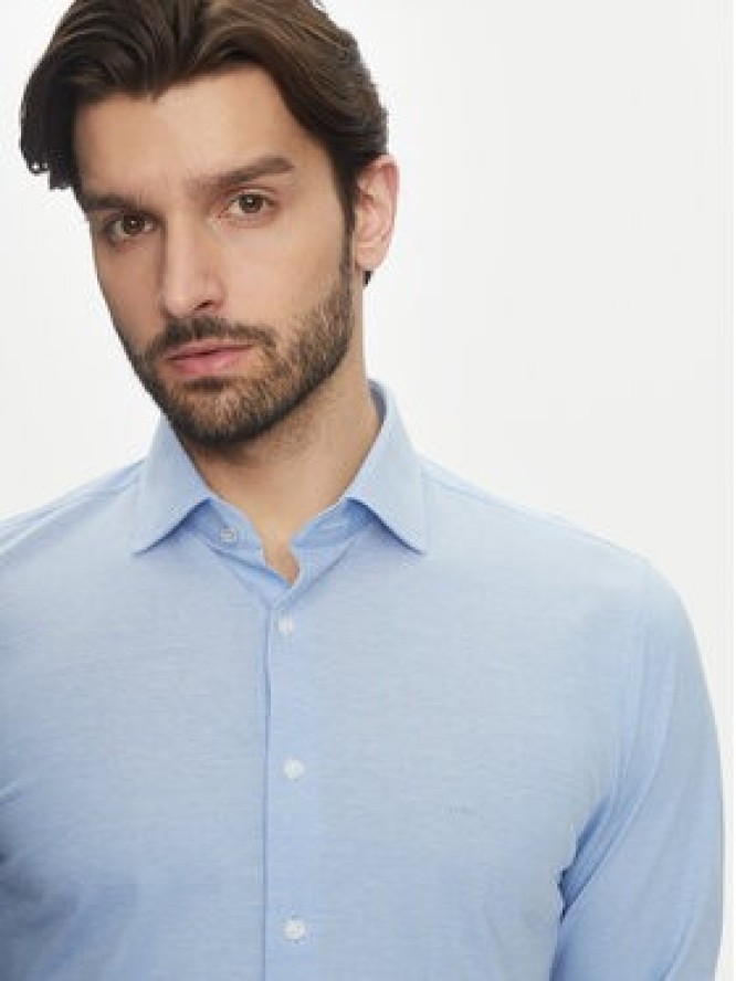 Michael Kors Koszula MD0MD91392 Błękitny Slim Fit