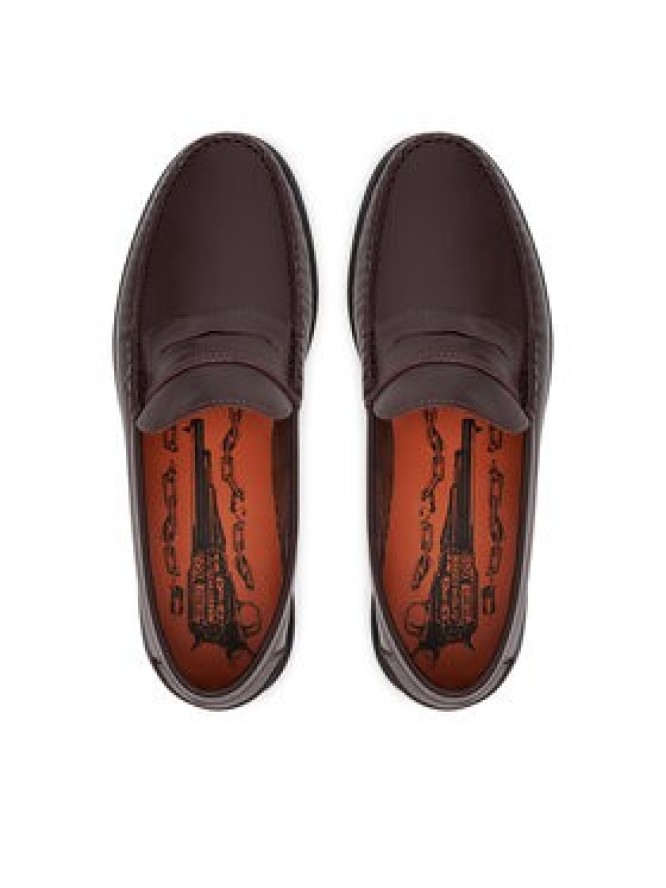 Naked Wolfe Mokasyny Riviera Bordowy