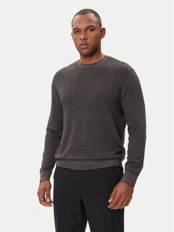 Armani Exchange Sweter XM001913 AF18841 FC012 Czarny Slim Fit