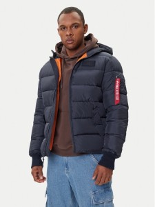 Alpha Industries Kurtka zimowa 118113 Granatowy Regular Fit