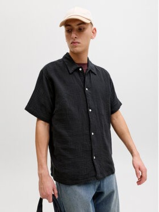 Jack & Jones Koszula Nantucket Double 12291812 Czarny Regular Fit