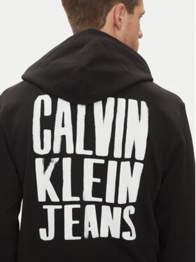 Calvin Klein Jeans Bluza Painted J30J327526 Czarny Regular Fit