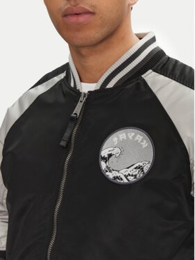 Alpha Industries Kurtka bomber Japan Warrior Souvenir 146101 Czarny Regular Fit