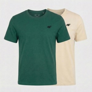 KOSZULKA MĘSKA LIMITOWANA 4F T-SHIRT KOMPLET ZESTAW 2 SZTUKI L M3948 SS26