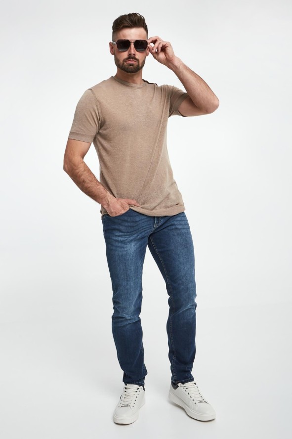 T-shirt męski lniany LIU JO