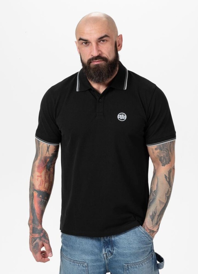 Koszulka męska Pitbull Polo Pique Stripes Regular