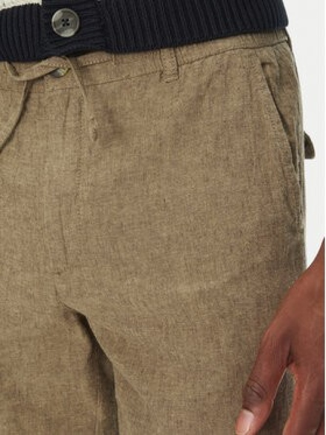 Lindbergh Spodnie materiałowe 30-008023 Beżowy Relaxed Fit