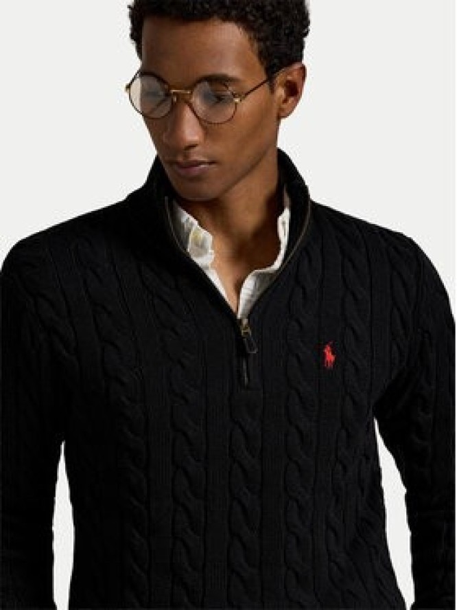 Polo Ralph Lauren Sweter 710810841006 Czarny Regular Fit