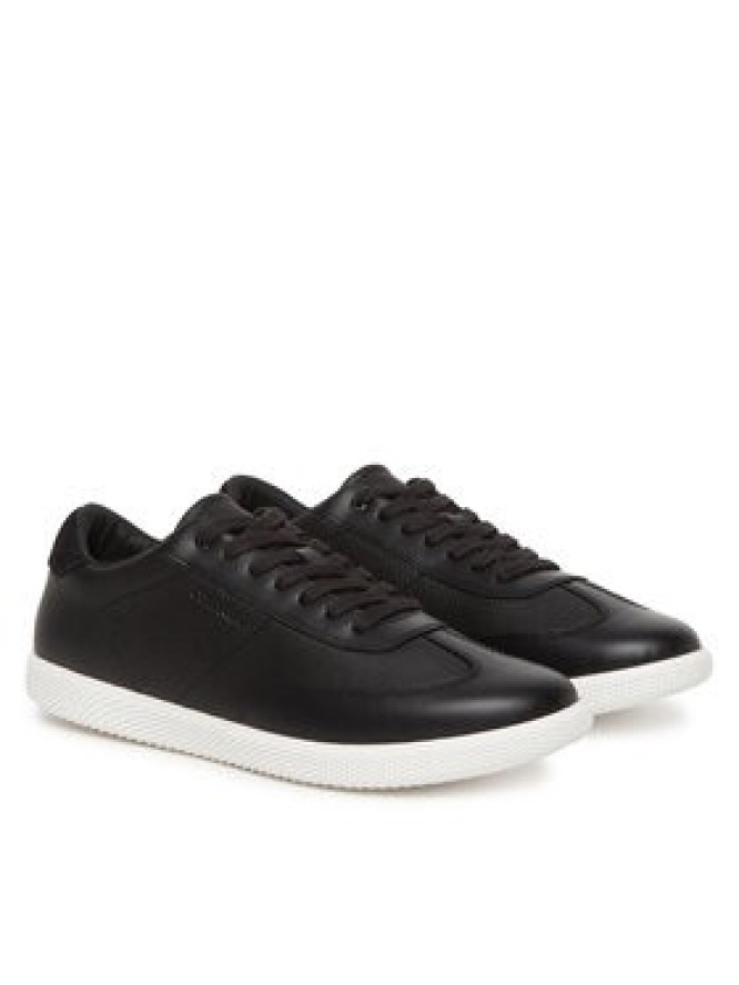 Calvin Klein Sneakersy Low Top Lace Up Tmbl Lth HM0HM01803 Czarny