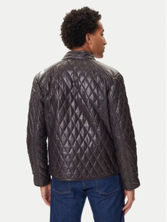 JOOP! Kurtka skórzana 17 Boys 1500150 80000851 Brązowy Regular Fit