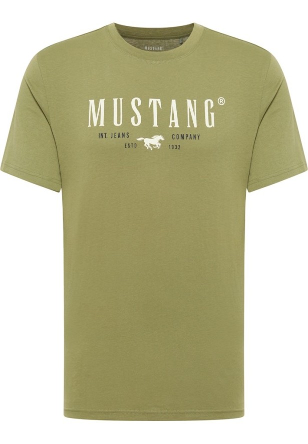 Męski T-Shirt Mustang Style Austin Loden Green 1015829 6353