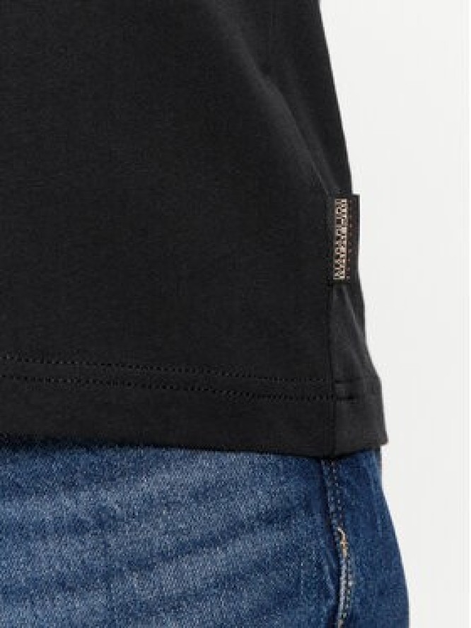 Napapijri T-Shirt Iaato NP0A4HFZ Czarny Regular Fit