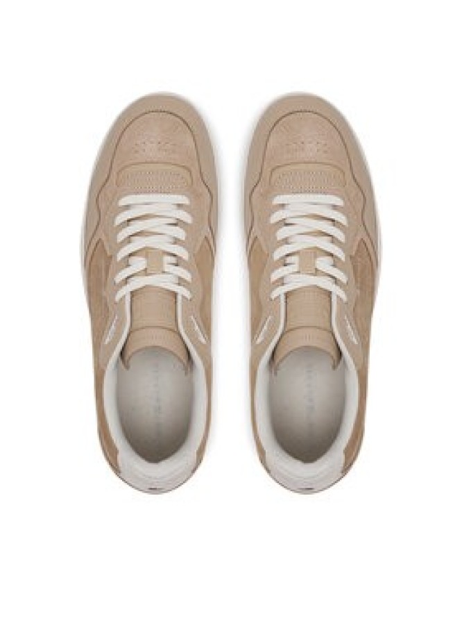 Tommy Hilfiger Sneakersy Th Basket Better Premium Mix FM0FM05417 Beżowy
