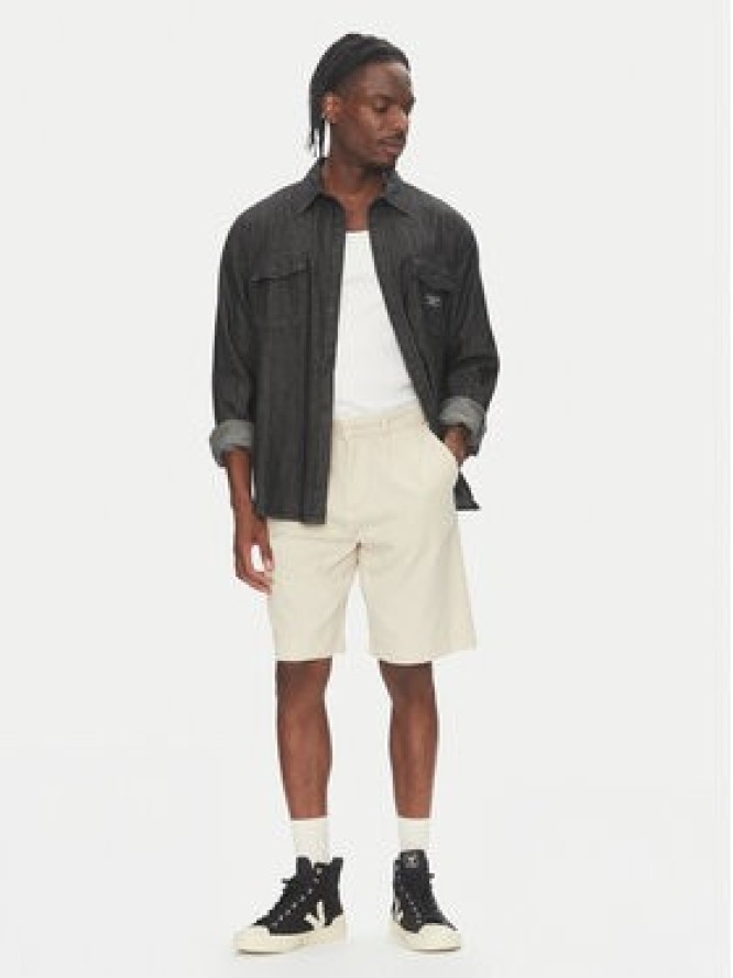 Lindbergh Szorty materiałowe 30-505054 Beżowy Wide Fit