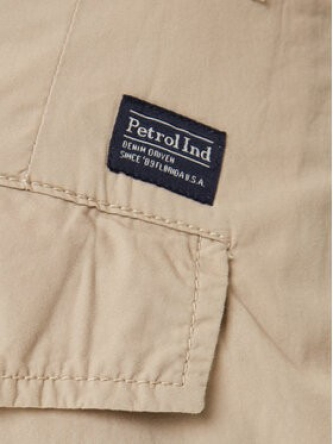 Petrol Industries Szorty materiałowe M-1050-SHO600 Beżowy Cargo Fit
