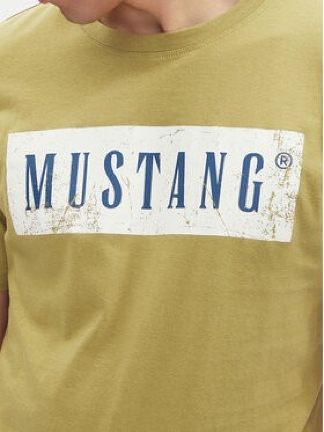Mustang T-Shirt Austin 1016274 Zielony Regular Fit